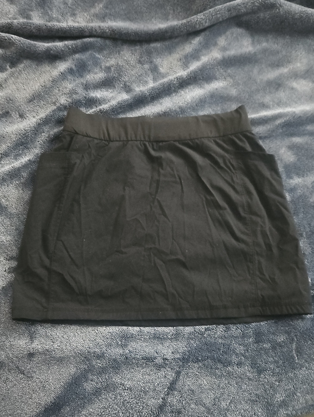 Black Women's Casual Stretch Mini Skirt